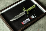 Combat Knife Inside Wooden Frame - Resident Evil