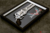 Blue Rose Revolver Inside Wooden Frame - Devil May Cry 5